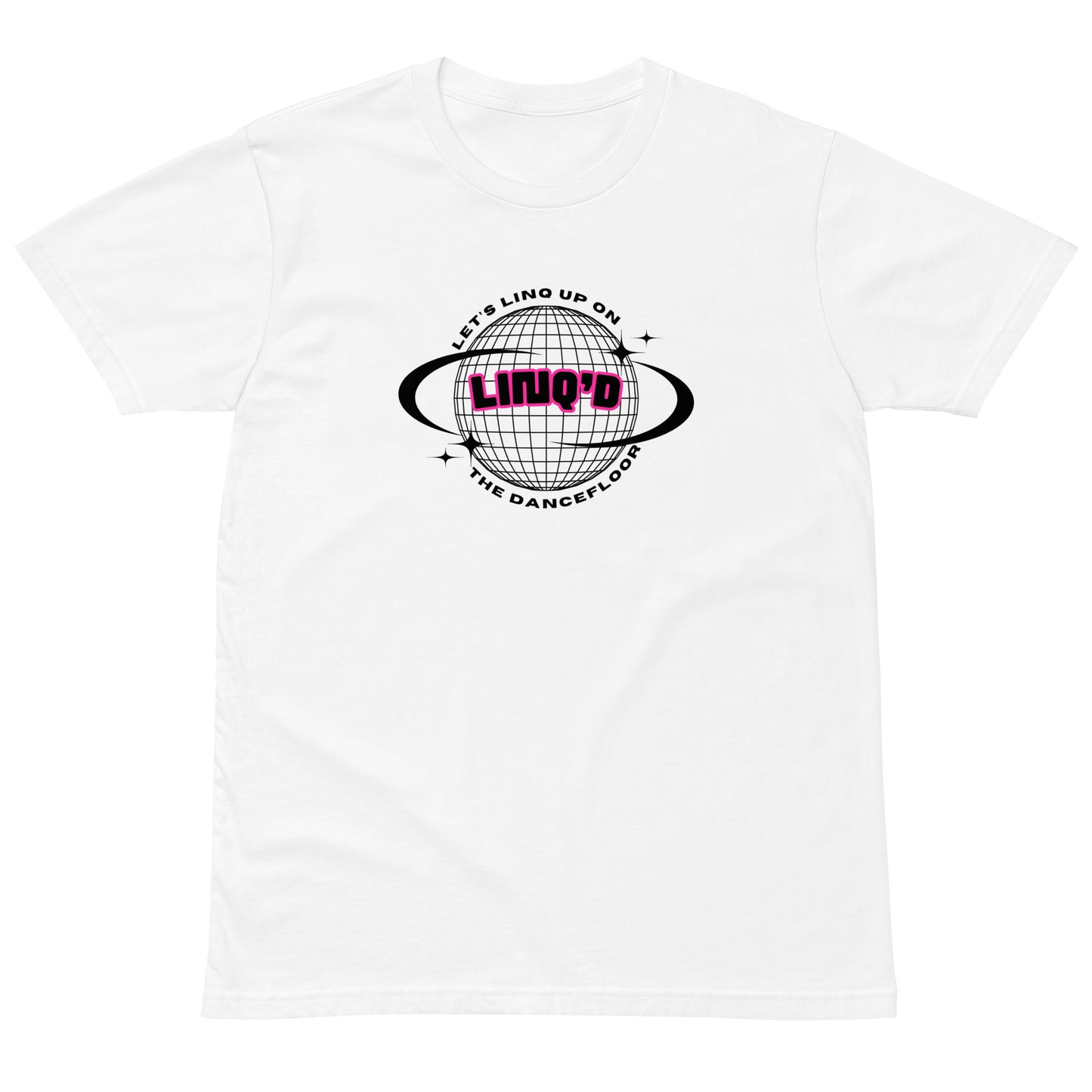 Let's Linq Up Disco Unisex T-Shirt (White)